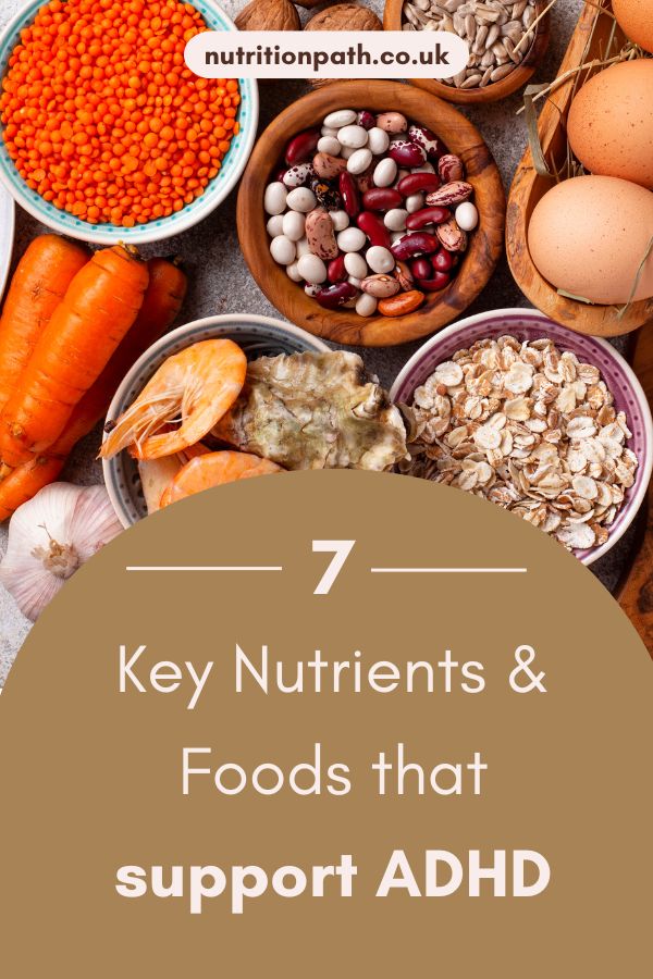 7 Nutrients and foods that support ADHD