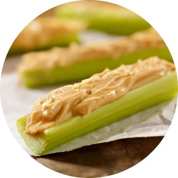 Peanut butter and celery snack for ADHD