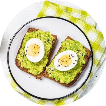 Avocado toast ADHD breakfast idea for focus