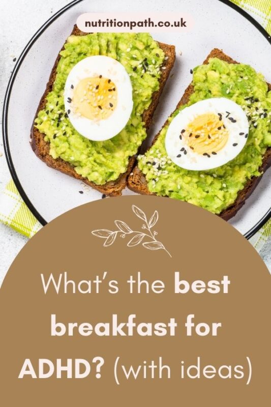 How to say no to food pushers Avocado toast with eggs for balanced ADHD breakfast
