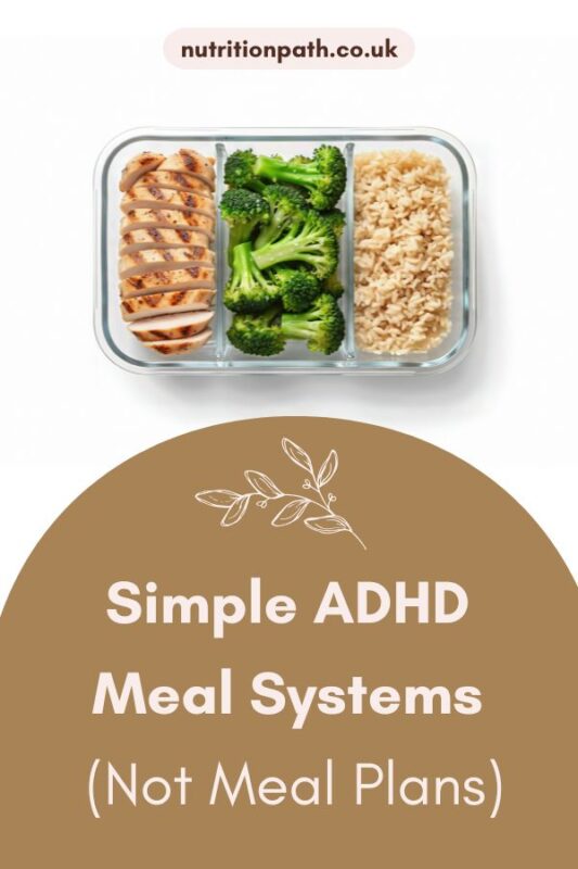 How to say no to food pushers Simple ADHD regular eating food systems